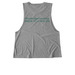 Footbridge Foundation - Green Logo, a Aluminum Grey Allmade Eco Triblend Women?s Muscle Tank (back-view)