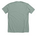 Get Outside and Explore, a Heather Sage Premium Unisex Tee (back-view)