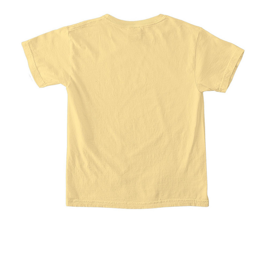 Black Wildwood Logo (Youth), a Butter Comfort Colors Youth Tee (back-view)