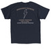 Harrison's Thunder, a Navy Classic Unisex Tee (back-view)