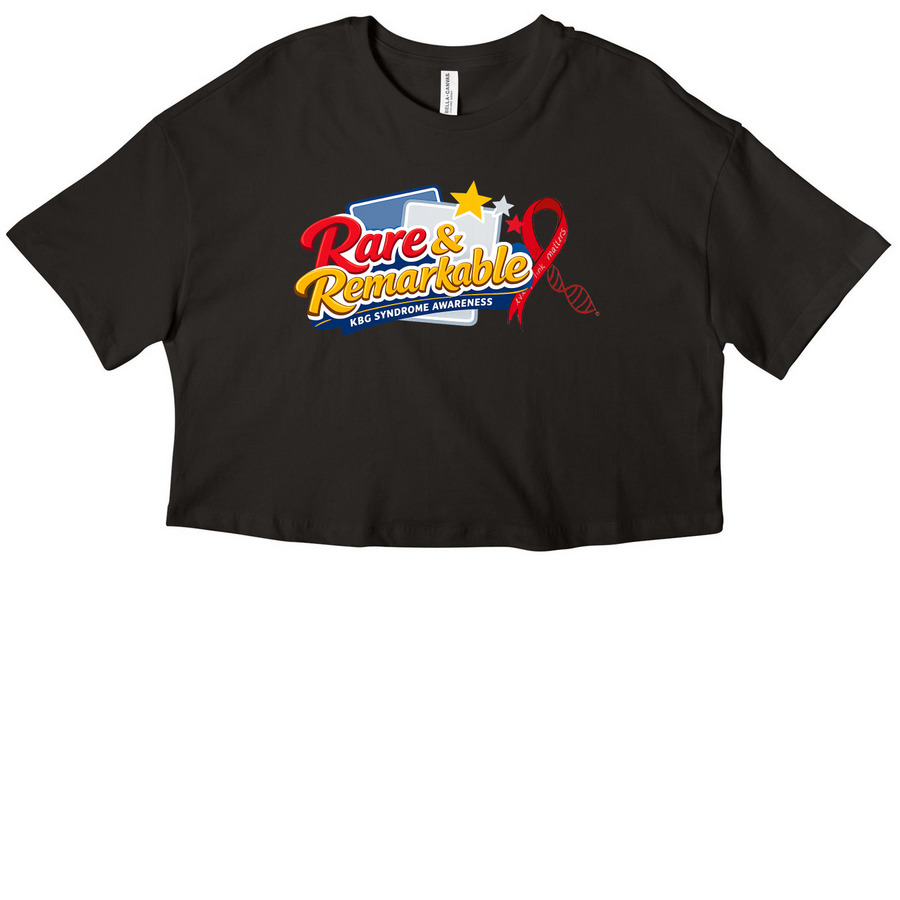KBG Awareness Day Shirt - Rare & Remarkable&nbsp;, a Black Women?s Cropped Cotton Tee