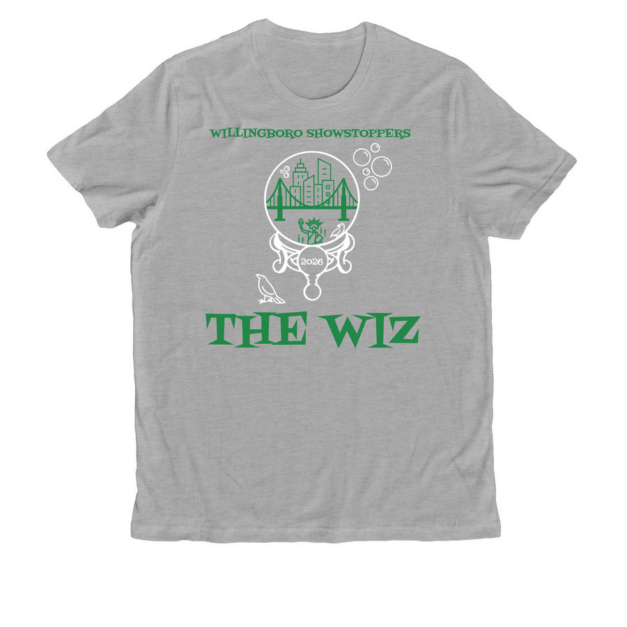 The Wiz, a Granite Grey Heather Allmade Organic Cotton Unisex Tee