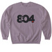 I Heart 804!, a Paragon Softstyle Crewneck Sweatshirt
