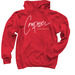 Composer&nbsp;Boldly Handwritten in White, a Red Pullover Hoodie