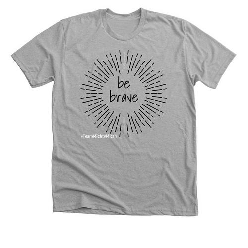 Be Brave, a Athletic Heather Premium Unisex Tee