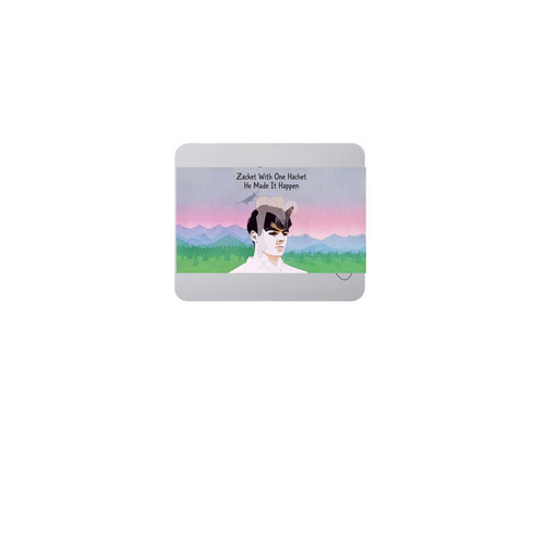 The Zacket Mouse Pad, a White Full Color Mouse Pad