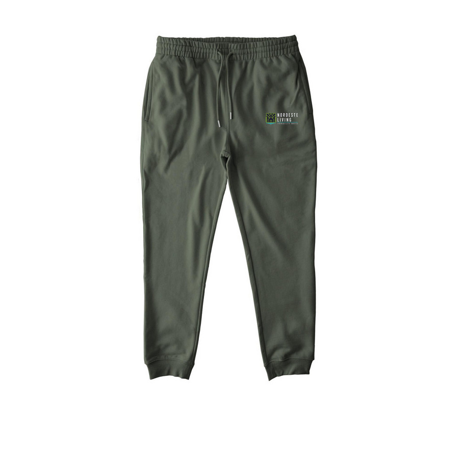 Save the Humans, a Khaki Green Stanley/Stella Unisex Flyer Jogger