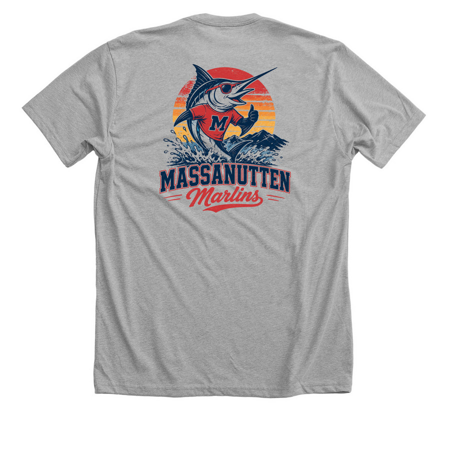 Summer time and the livings easy, a Athletic Heather Premium Unisex Tee (back-view)