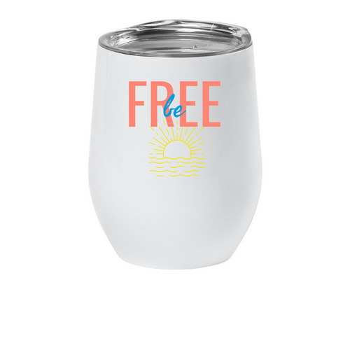 wine tumbler, a White Insulated Wine Cup