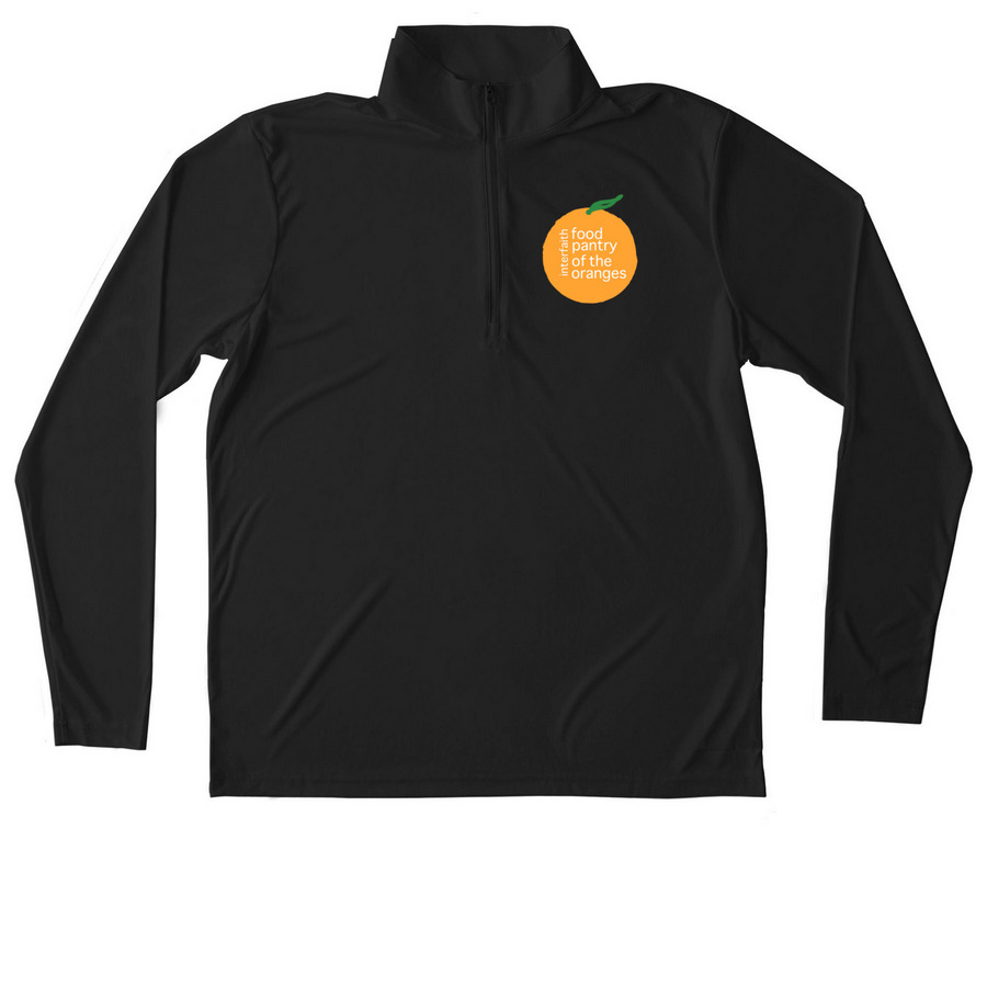 IFPO ? Zip Collection, a Black Unisex Performance Quarter Zip Pullover