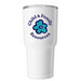 Do It With HEART, a White Insulated Tumbler (back-view)
