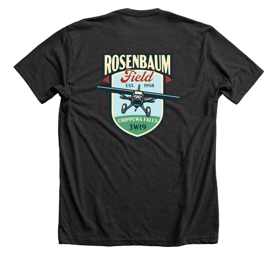 T-Shirts Full Color Logo Back, a Dark Grey Heather Premium Unisex Tee (back-view)