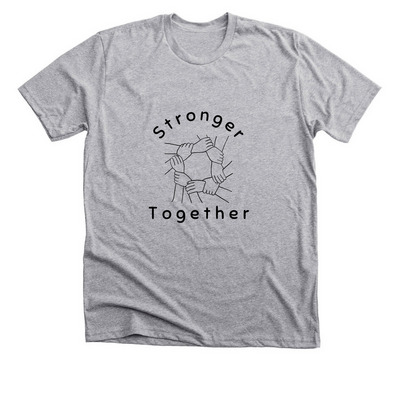 MSS Stronger hands, a Athletic Heather Premium Unisex Tee