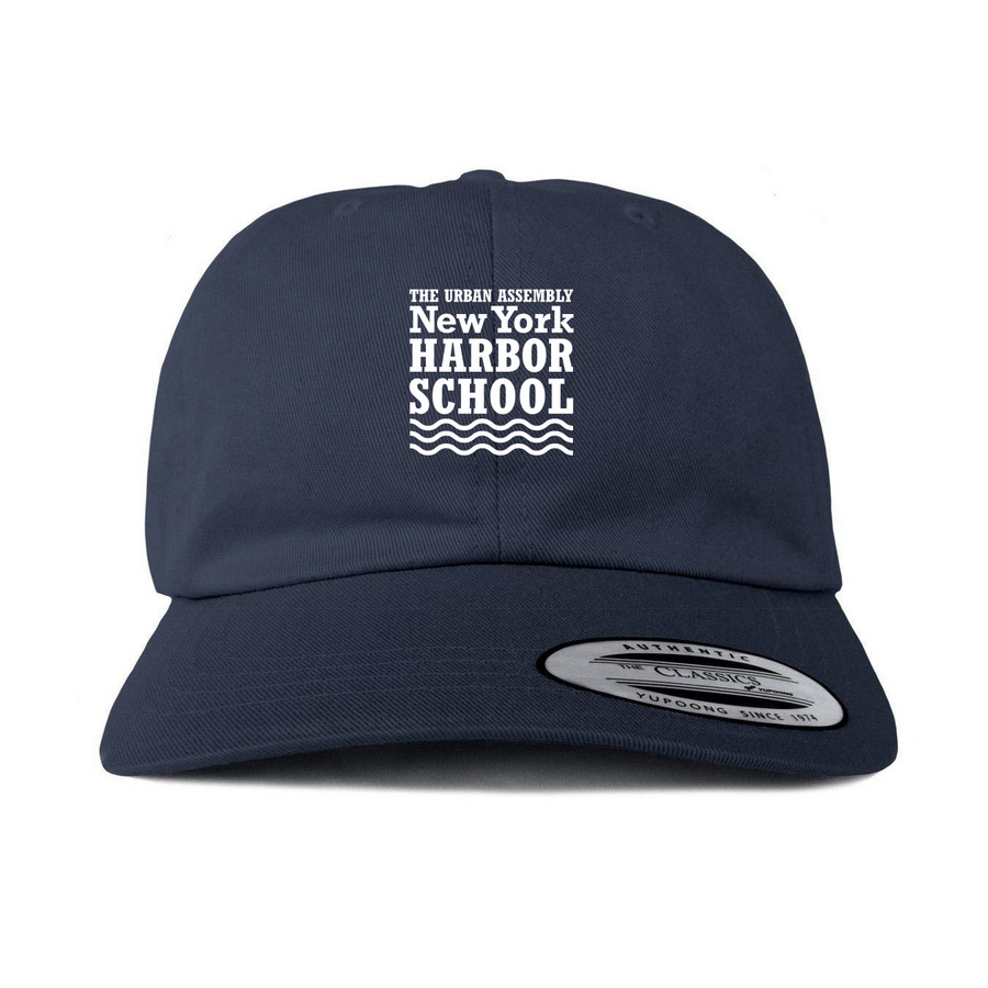 Harbor School Logo - Hats, a Navy Printed Classic Baseball Cap