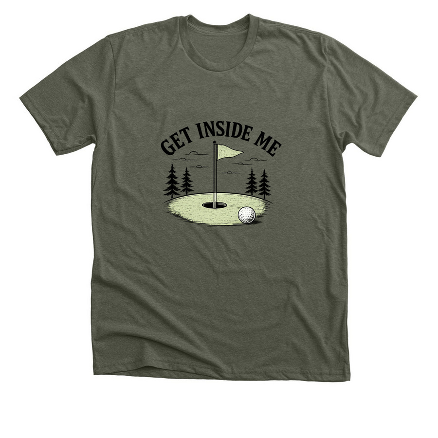 Dirty Mike and the Boys, a Heather Military Green Premium Unisex Tee