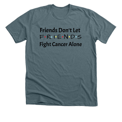 F.R.I.E.N.D.S, a Heather Slate Premium Unisex Tee