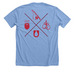 Fear the Beard Shirts and Sweatshirts, a Heather Carolina Blue Premium Unisex Tee (back-view)