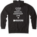Medical Assistant, a Black Heavyweight Pullover Hoodie (back-view)