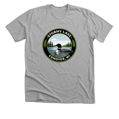 SLA shirts with color logo, a Athletic Heather Premium Unisex Tee