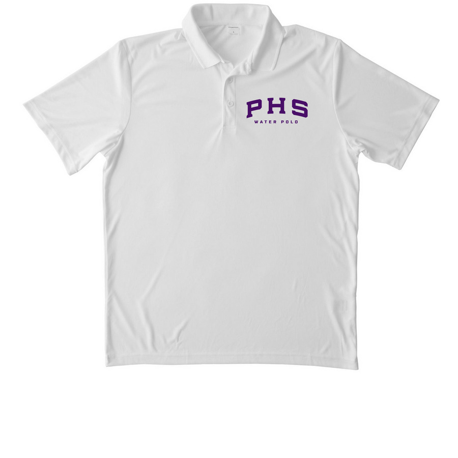 Water Polo Polo, a White Unisex Performance Polo