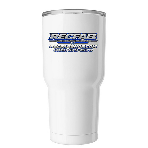 RECFAB tumblers, a White Insulated Tumbler