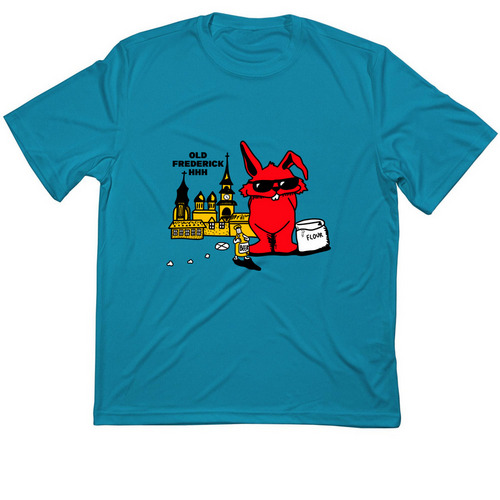 OFH3 Athletic Apparel: Front & Back Graphics, a Atomic Blue Classic Performance Tee