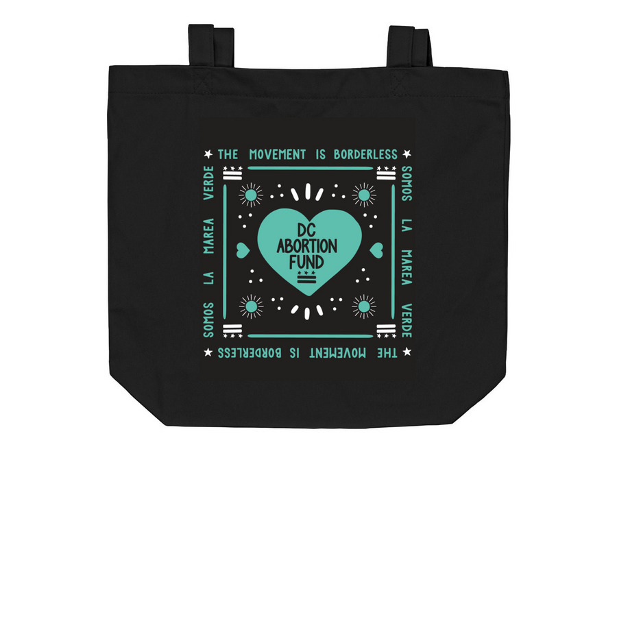 "Somos La Marea Verde" Black Tote, a Black Organic Cotton Tote Bag