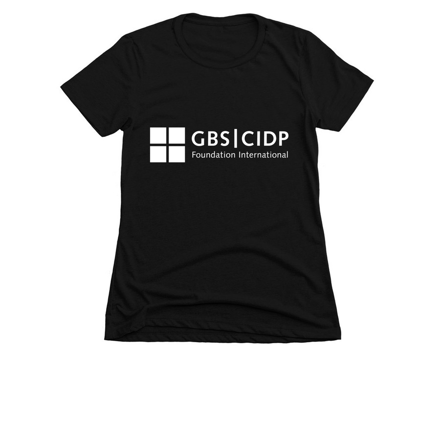 GBS|CIDP Foundation Tribal Turtle, a Black Women's Slim Fit Tee