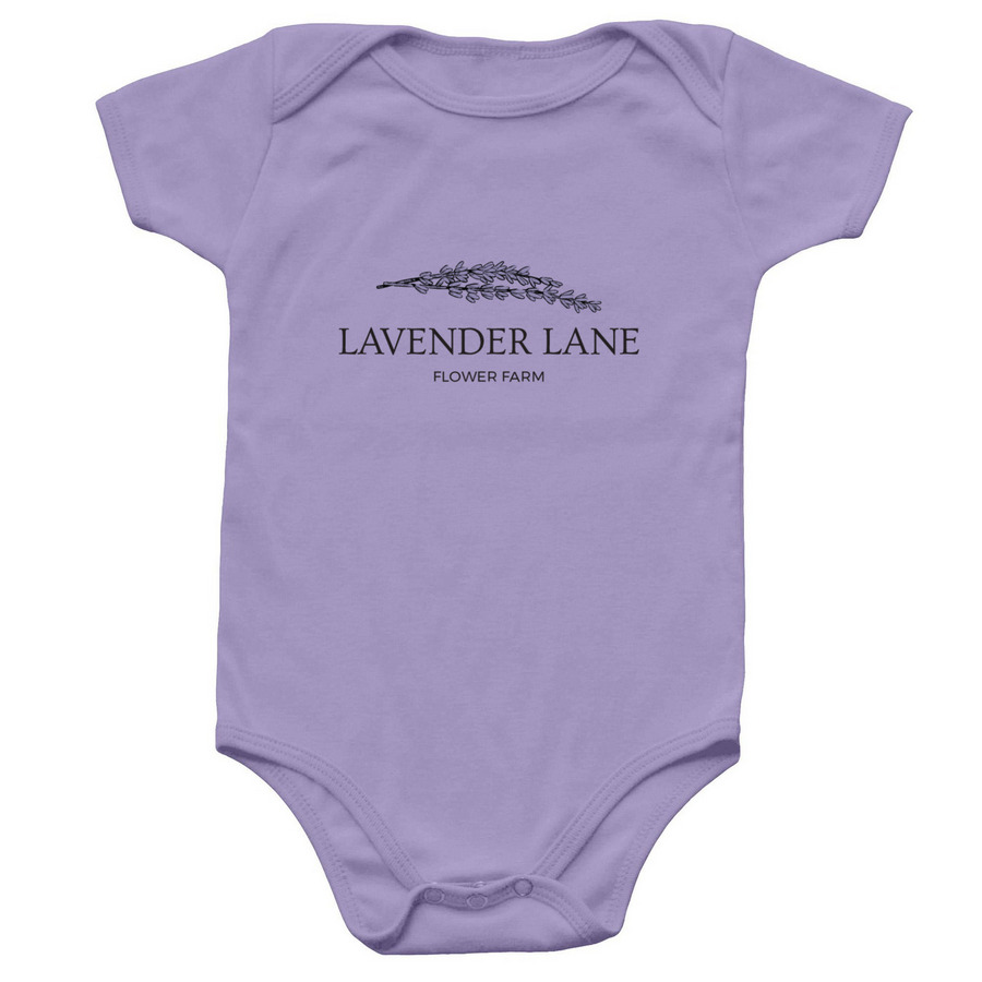 Lavender Lane Onesie, a Lavender Infant Onesie