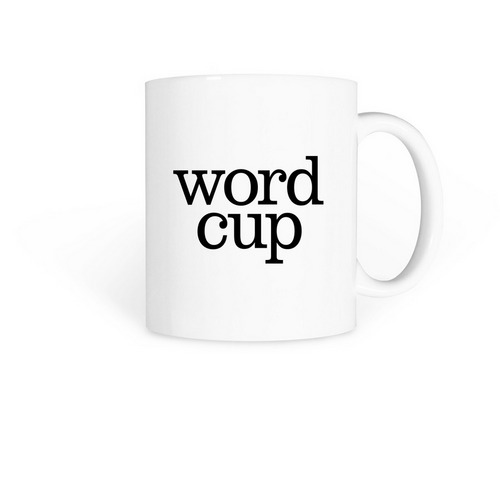 Word Cup, a White Coffee Mug