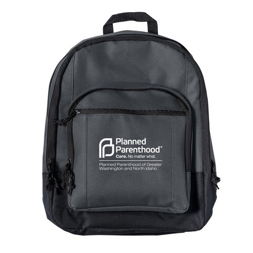 Planned Parenthood Backpack, a Dark Charcoal Everyday Backpack