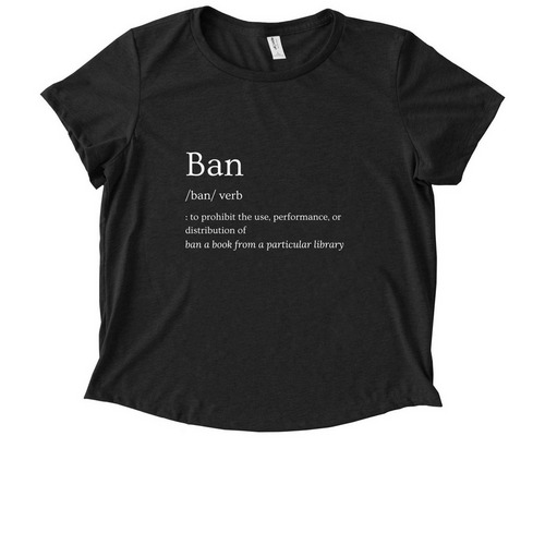 Ban Definition, a Space Black Allmade Eco Triblend Women?s Scoop Neck Tee