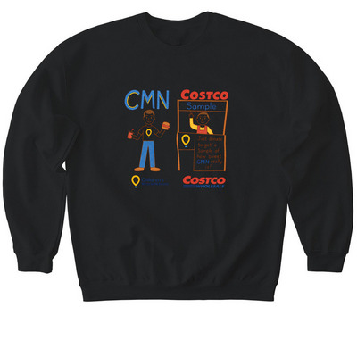 Costco & Samples, a Black Softstyle Crewneck Sweatshirt