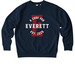 "E" Circle Text Sweatshirt, a French Navy Stanley/Stella Unisex Changer 2.0 Crewneck Sweatshirt