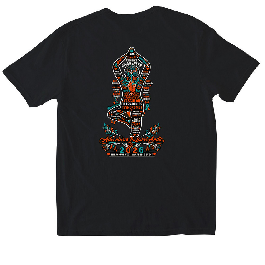 2026 Annual Adventuresinlove4Andie Event, a Black Softstyle Cotton Tee (back-view)