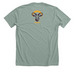 Feral & Pro-Choice Tees & Shirts, a Heather Sage Premium Unisex Tee (back-view)
