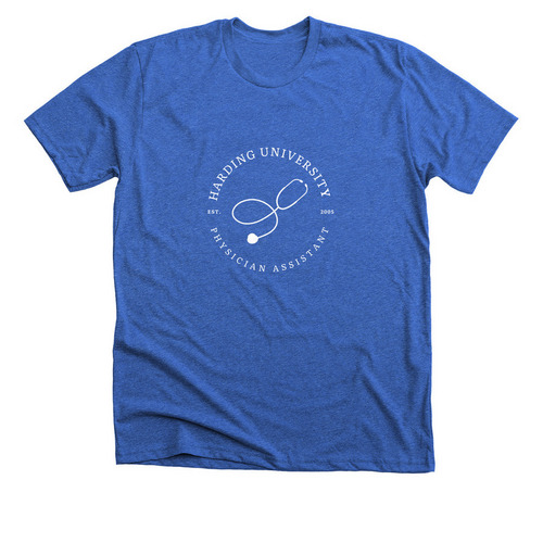 Class of 2026 - Stethoscope, a Heather True Royal Premium Unisex Tee