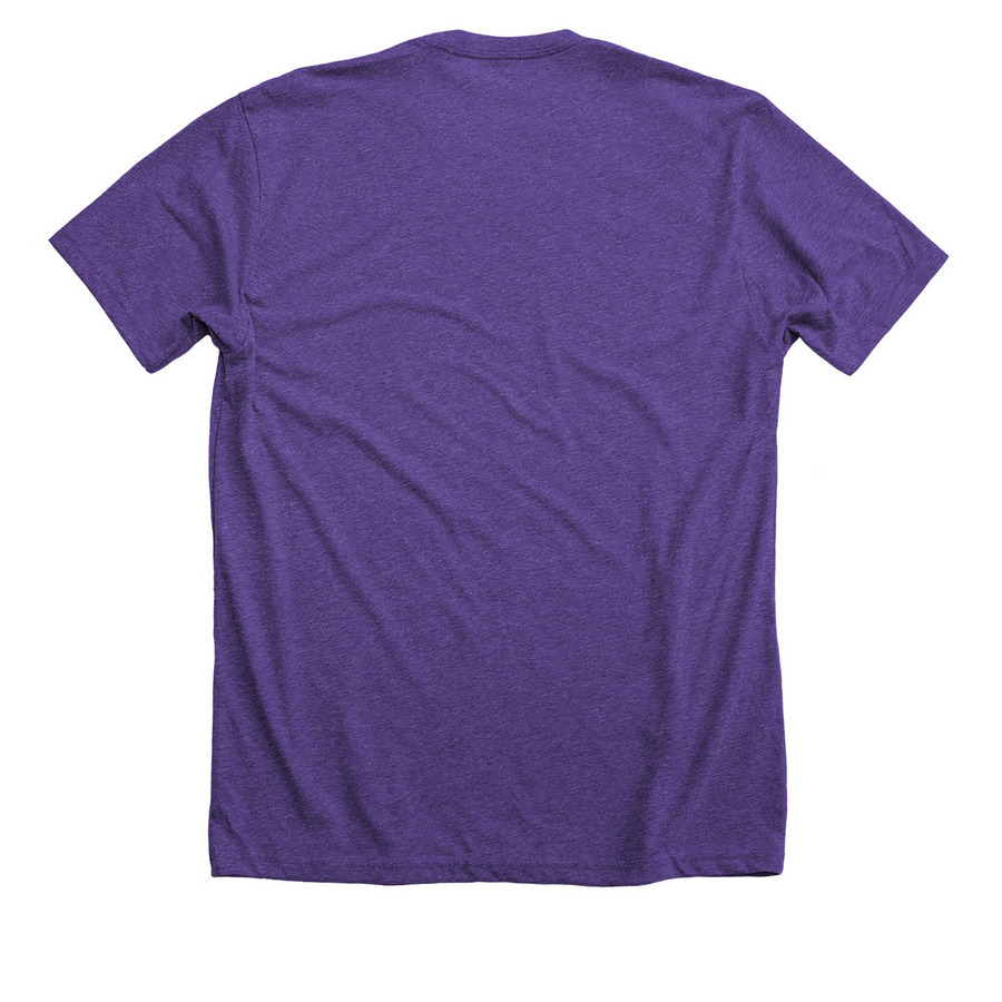 HappyKats 2022 - 1, a Heather Team Purple Premium Unisex Tee (back-view)