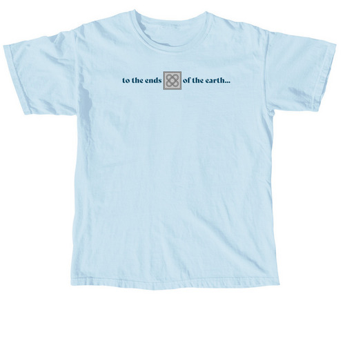 to the ends of the earth..., a Chambray Comfort Colors Unisex Tee