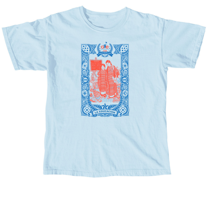 LA EDUCACI?N (The Education) 25th Anniversary, a Chambray Comfort Colors Unisex Tee