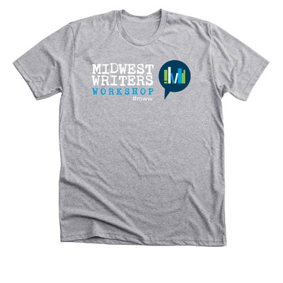 Midwest Writers, a Athletic Heather Premium Unisex Tee