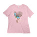 Pablo, a Pink Women?s Relaxed Cotton Tee