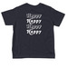 Toddler Happy Retro, a Navy Toddler Tee (back-view)