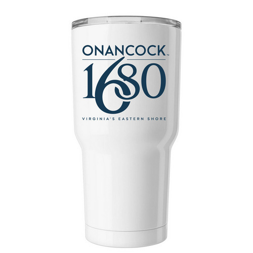 Town of Onancock Mugs, a White Insulated Tumbler