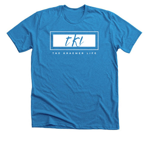 The Kraemer Life, a Neon Blue Premium Unisex Tee