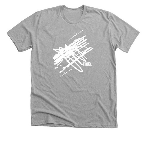 UNANSWERED ENERGY-IT ENDS WITH US., a Athletic Heather Premium Unisex Tee