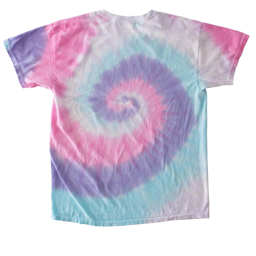 Love those Tunnels, a Unicorn Classic Tie Dye Tee (back-view)