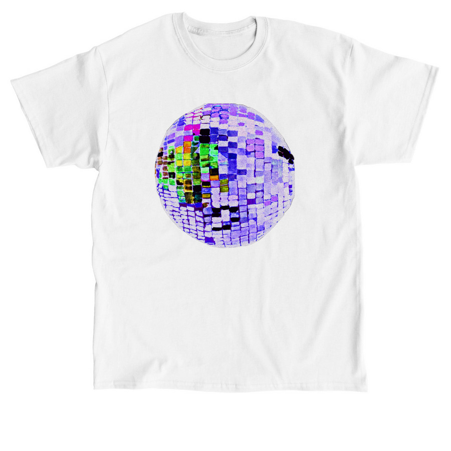 Purple DigiDisco, a White Classic Unisex Tee