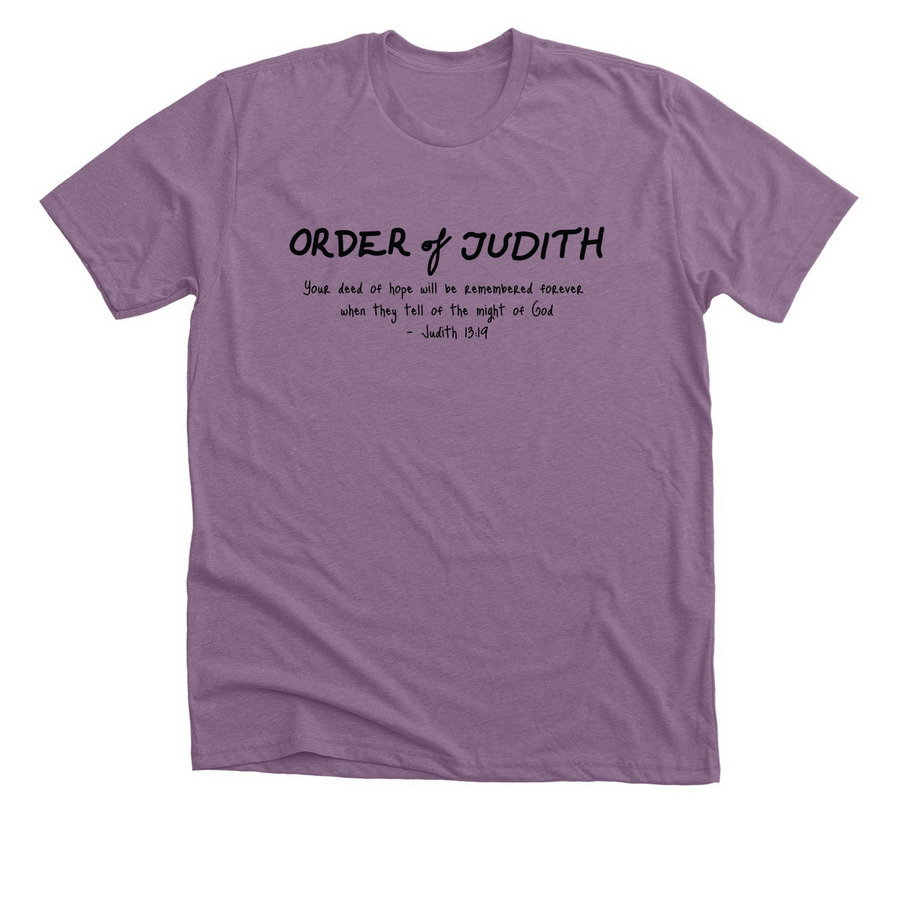 Domestic Violence Awareness Month, a Heather Purple Premium Unisex Tee