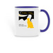 Golden Oldies Mugs, a Dark Blue Two-Tone Ceramic Mug